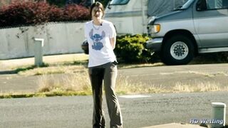 Soaking Her Pants in Public