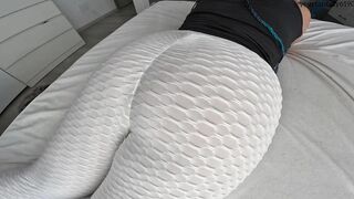 Yourfantasy6190 - Gassy load in my white leggings while I smoke