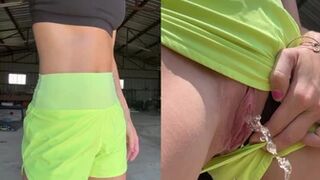 PantyNectar - Had to pee during my workout