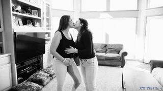 Alisha and Caralynn Kissing