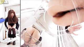 OJHI-786 03 Extreme Urination in a Western-Style Toilet: Buttocks Edition 2 - Buttocks Viewed Through a One-Way Mirror