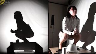 OJHI-821 05 Real-life silhouettes – shadow puppets depicting urination