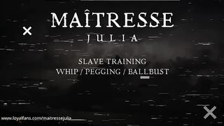 LoyalFans: Maitresse Julia - When Slave Training Pays Off Whip Pegging Ballbusting Electro