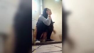 15355484 Japanese style toilet voyeur 5 people HD image quality