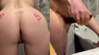 Like Yana - Scat anal fun with my orgasm. Or yours?