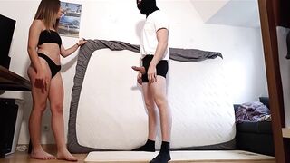 Barefoot Ballbusting in Bikini