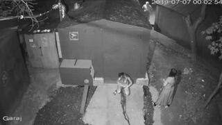 Russian Clubbers Take a Pissy Behind Shed
