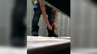 she has to change her shorts and tampon