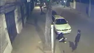 girl peeing with boyfriend