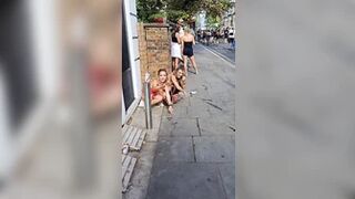 Two Girls Pee Public (Notting Hill Carnival)